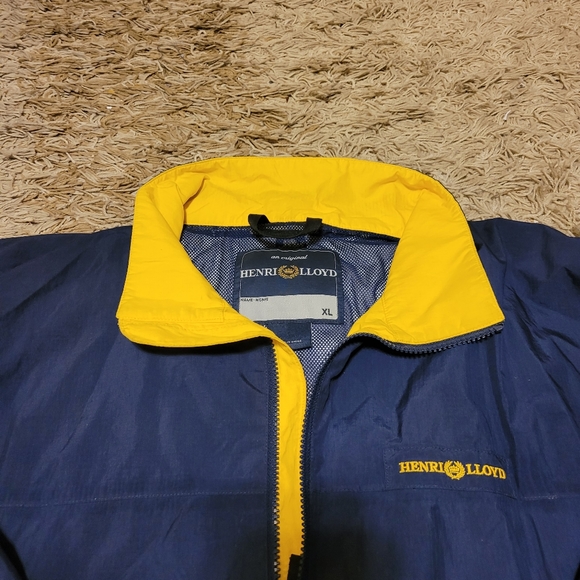 Henri Lloyd Sailing Jacket Blue Yellow Men’s Size XL - Picture 6 of 6